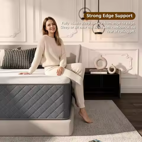 12 Inch Full Mattress Medium Firm,Hybrid Full Mattresses, 7-Zone Memory Foam Mattress with Pocket Sp