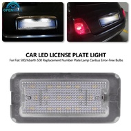 OPENMALL Car LED License Plate Light for Fiat 500/Abarth 500C 2007-2016 Replacement Number Plate Lam