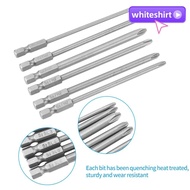 WHITESHIRT 10pcs Screwdriver Bit Set, PH1 PH2 1/4 Inch Hex Shank Cross Head Screwdriver Bits, Durabl