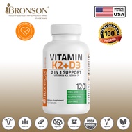 100% Original Bronson Vitamin D3 K2 5000 iu Bronson Vitamin D3 K2 5000IU 120caps