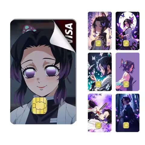 Shinobu Kocho Anim Stickers Cartoon Credit Card Visa Debit Bank Charge Card Bus Metro Waterproof Sti