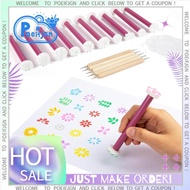 Flower Petal Tools for Painting Detachable Dotting Shapes Dotting Pens,for Embossing Tools for Paint