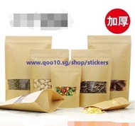 Window kraft paper bags Independence Zifeng Dai food packaging bags tea melon seeds sealed jujube pl