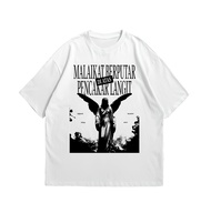 Kaos Band Hindia Desain Malaikat Berputar Di Atas Pencakar Langit - Premium Poliester - 222