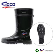 Goco 968bk rainboot/ Kasut Getah Safety Rubber Shoe Anti Slip Boot Pasar Kebun Garden industri