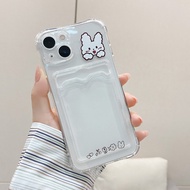 เคสใส สำหรับ iPhone 11 12 13 Pro Max 7 8 Plus XR X XS Max SE 2020 TPU เคสใสใส่บัตร ใส่โพลาลอยด์ ใส่รูปได้ เคสไอโฟนคู่ เคสไอโฟน