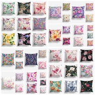 Sofa Cushion COVER Print Flower Blooming Floral Pastel 40x40 cm - Pusat Kado