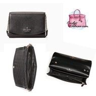 (STOCK CHECK REQUIRED)NEW AUTHENTIC INSTOCK KATE SPADE STACI SMALL FLAP CROSSBODY WLR00632 BLACK