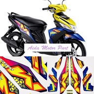 Striping Polet Sticker for yamaha Mio m3 125 mio125 2023 2024 Yellow Blue Fullset list of quality st