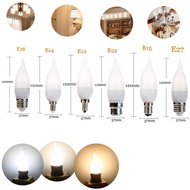 AC85-265V LED Bulb Chandelier Flame Candle Light E12 E26 E27 E14 B22 3W Lamp 2835SMD Cool/Warm/Neutr
