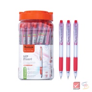 Quantum ควอนตั้ม ปากกา ปากกาลูกลื่น เจลลูลอยด์ 007 เพิลล์ 0.7 หมีกแดง จำนวน 50 ด้าม