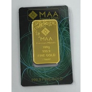 100 gram fine gold bar Amethyst