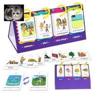 manysincerity Sentence-Making Exercises Flip Chart Sentence Educational Learning Tool Vocabulary Bui