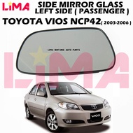 TOYOTA VIOS NCP42 SIDE MIRROR GLASS LEFT SIDE *ORIGINAL* ( 2003-2006 )