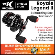 [PROMO 6.6] [OFFICIAL] KASTKING ROYALE LEGEND II Reel BC Baitcasting Reel Pancing 7.2:1 Gear Ratio 5