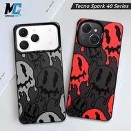 SO COOL Tecno Spark 40 Smiley Motif Casing | Tecno Spark 40C HP Softcase | Tecno Spark 40 Case | Tec