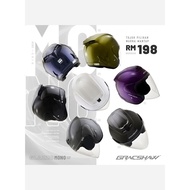 Gracshaw G919i Glazzo Mono Plain Colour Helmet G919i Helmet same like ARC Ritz Helmet ACES R2 HELMET