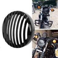 Motorcycle For Harley Sportster XL 883 1200 5 3/4"Led Custom Headlight Grill Cover Iron 883 1200C 20