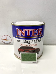 Sơn vân bông Inter hoa văn màu xanh IT 8802 900g
