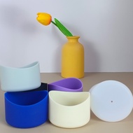 New7cm Irregular Curved Silicone Cup Sleeve Glass Cup Anti-Fall Protective Sleeve Insulated Cup Slee