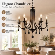 American Luxury Crystal Pendant Light personality Living Room Restaurant Bedroom Kitchen Cafe Bar E1