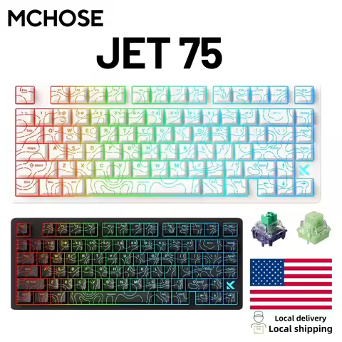 MCHOSE Jet75 Kailh Magnetic Switch 8kHz Polling Rate Magnetic Switch Gaming Keyboard Hall Effect Hot