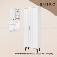 SHIRO FURNITURE SYLVIA 6 FEET 4 FEET 2 DOOR SHOES CABINET 170cm height Kasut Almari cupboard 6 tier 