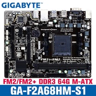Ga-F2a68hm-S1 / Gigabyte Ga-F2a68hm-Ds2 Ddr3 Socket Fm2 Fm2+ A68 A68h A68hm Desktop Used M