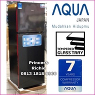 Termurah Promo Kulkas Aqua 2 pintu tanpa bunga es AQR-D261