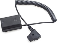 Extendable Power Adapter Cable,NP-FZ100 Dummy Battery to D-Tap Connector Adapter for Sony A6600 A7II