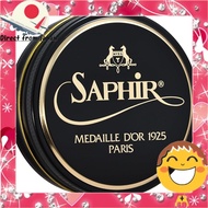 [Saphir Premium Mirror Polish Wax - Beeswax High Shine Shoe Polish for Leather Shoes - Gloss Finish 