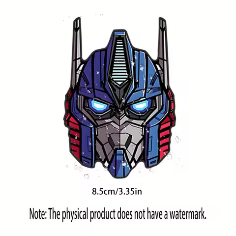 1PC Autobot Leader Helmet Sticker, Vivid Decal for Transformers Fans, Ideal for Customizing Gadgets 