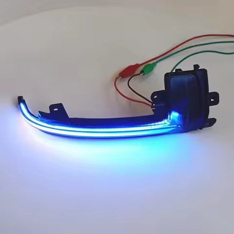 Yellow-Blue Dynamic LED Turn Signal Blinker for Audi A4 A5 B8 2008 Q3 A6 4F C6 S6 SQ3 A3 8P A8 D3 8K