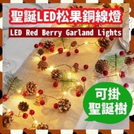 其他品牌 - LED松果銅線燈 - 2米 花環燈 LED燈串-暖白 燈 裝飾 氣氛 節日彩燈串 村屋 露台 天台 露營 車中泊 防水 聖誕燈飾 求婚 聖誕樹佈置 聖誕裝飾 聖誕樹 裝飾擺設