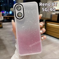 Casing For OPPO Reno 8T 5G Reno8 T 8 T Reno8T Reno8 4G 5G 2023 Phone Case With Glitter Lens Protector Clear Silicone Soft Back Cover