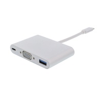 Type-C Hub to VGA Ports (F) + USB 3.0 + PD TY03