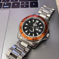 ORIENT 日本東方錶MAKO XL 200m 潛水運動自動手錶橙圈