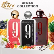 AFNAN 9PM/9PM REBEL/9AM COLLECTION BY AFNAN 100ml Original 100% Unisex Perfume Fragrance
