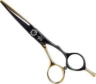 Badass Beard Care Gold Series Barber Quality Beard Shaping Scissors - 5.25 inches Long, Surgical Gra