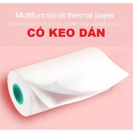 [ COMBO 20 CUỘN ] GIẤY IN NHIỆT K57x30 DÁN ĐƯỢC DECAL NHIỆT K58 GIẤY NHIỆT DÀNH CHO MÁY IN CẦM TAY B
