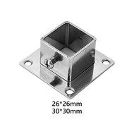 [nvnrbso] 5 Pieces Square Post Flange Post Fittings Anti Rust Floor Post Flange Handrails
