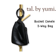 Tal by Yumi Bucket Canele 2-Way Bag A Very Stylish Wrist Bag.