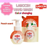 KOREA HAND WASH SOAPS/LABCCIN HAND WASH COLOR CHANGING-Peach scent/seulgiloun-uisasaenghwal hand wash/wise doctor's life hand wash