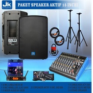 Paket Speaker Aktif 15inc Jk Coustic Paket Karaoke