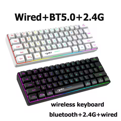 Wireless keyboard claviers teclado 60% sem fio key board teclado branco teclado redragon Redragon bl