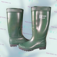 HIJAU Gjah WOKMAN THICK Rubber High Boots - Green Boots for Construction Projects