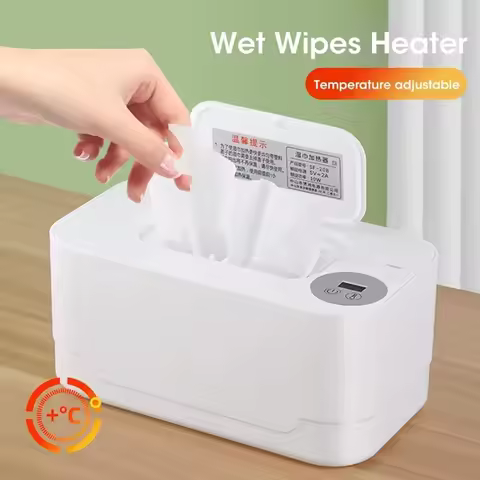 Baby Wipe Warmer Adjustable Temperature Control Baby Wipes Warmer Large Capacity Baby Wet Wipes Warm