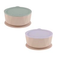[2angels] Silicone Diamond Suction Cup Dinner Bowl