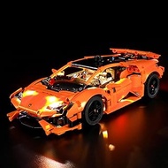 BRIKSMAX Led Lighting Kit for Lego-42196 Lamborghini Huracán Tecnica Orange - Compatible with Lego T