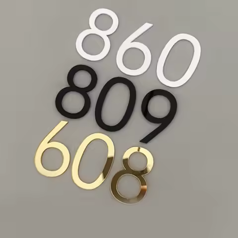 Adhesive 3D Door Sign Outdoor Email Apartment Hotel Room Address Modern Home Acrylic Stereoscopic Di